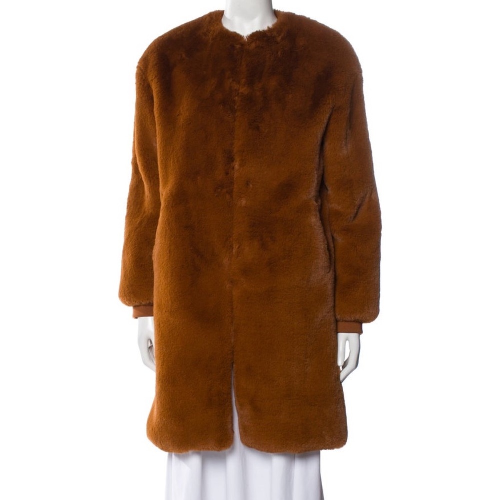 Maje faux fur coat size 36